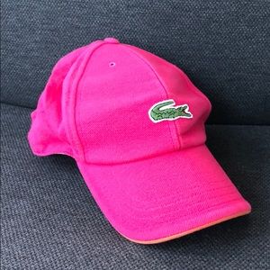 Pink Lacoste Hat